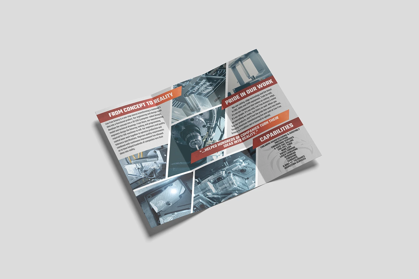 Engineering services brochure interior